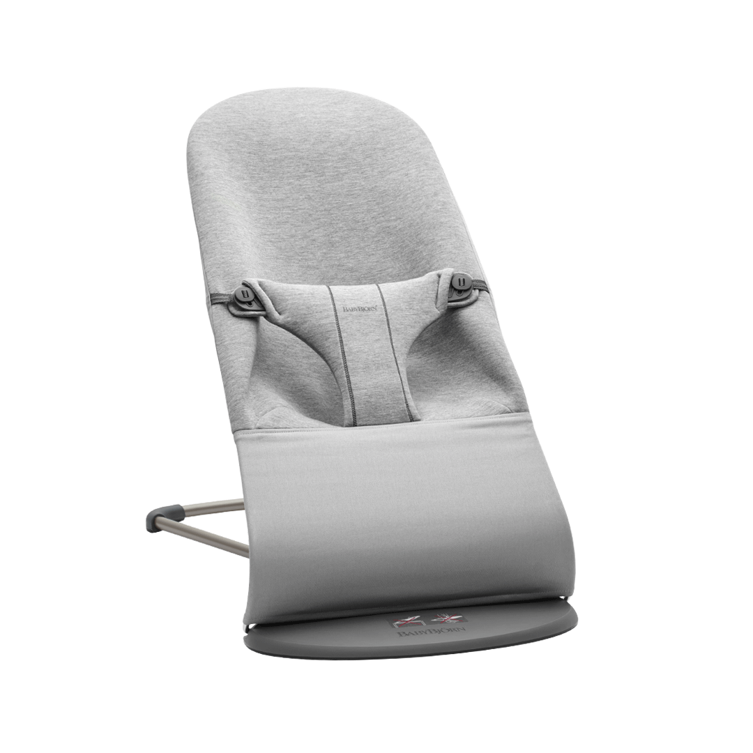 Bouncer Bliss in Light grey 3D jersey - BabyBjörn