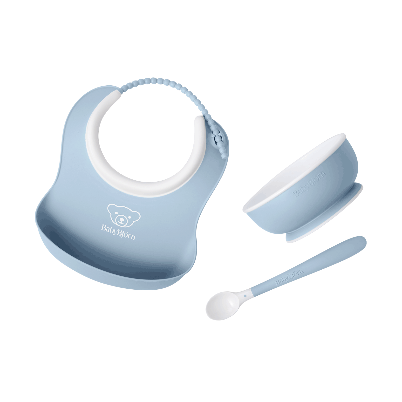 Baby Feeding set in Powder blue - BabyBjörn