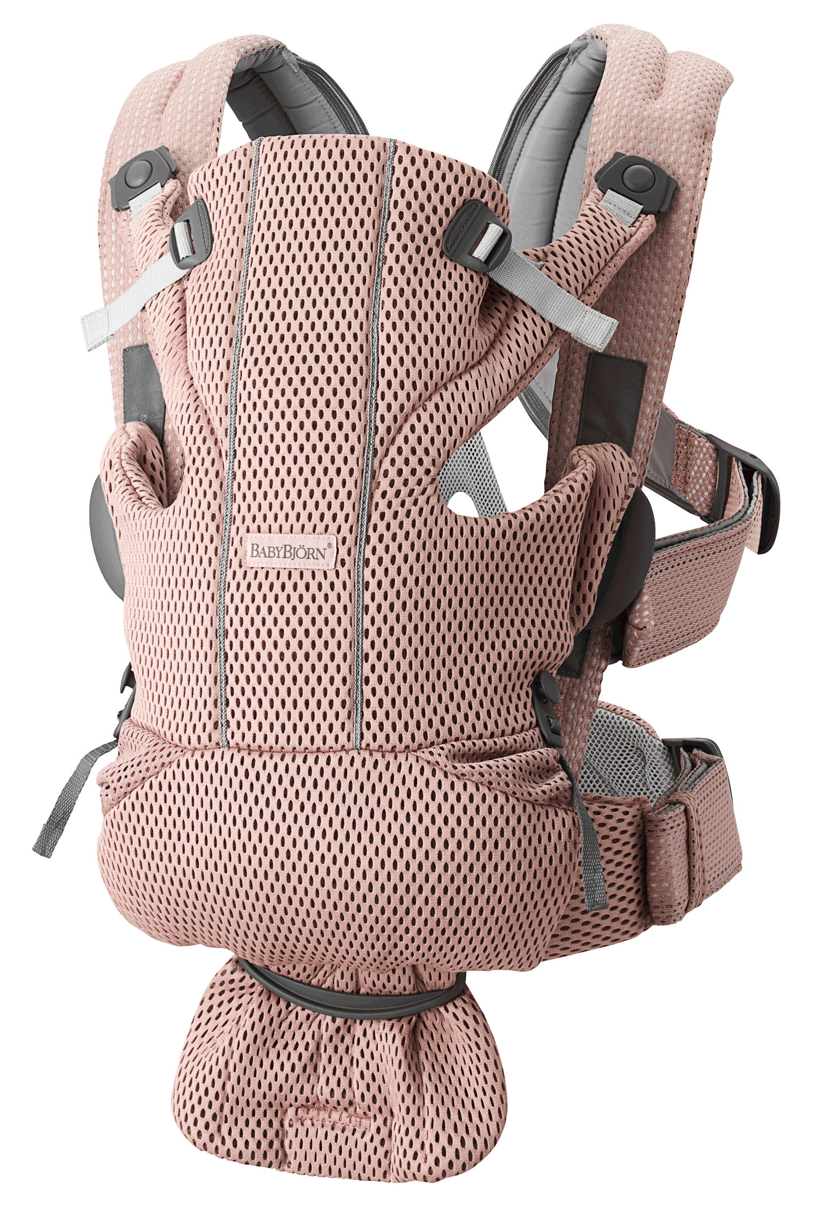 Baby Carrier Free in Dusty pink airy 3D Mesh - BabyBjörn