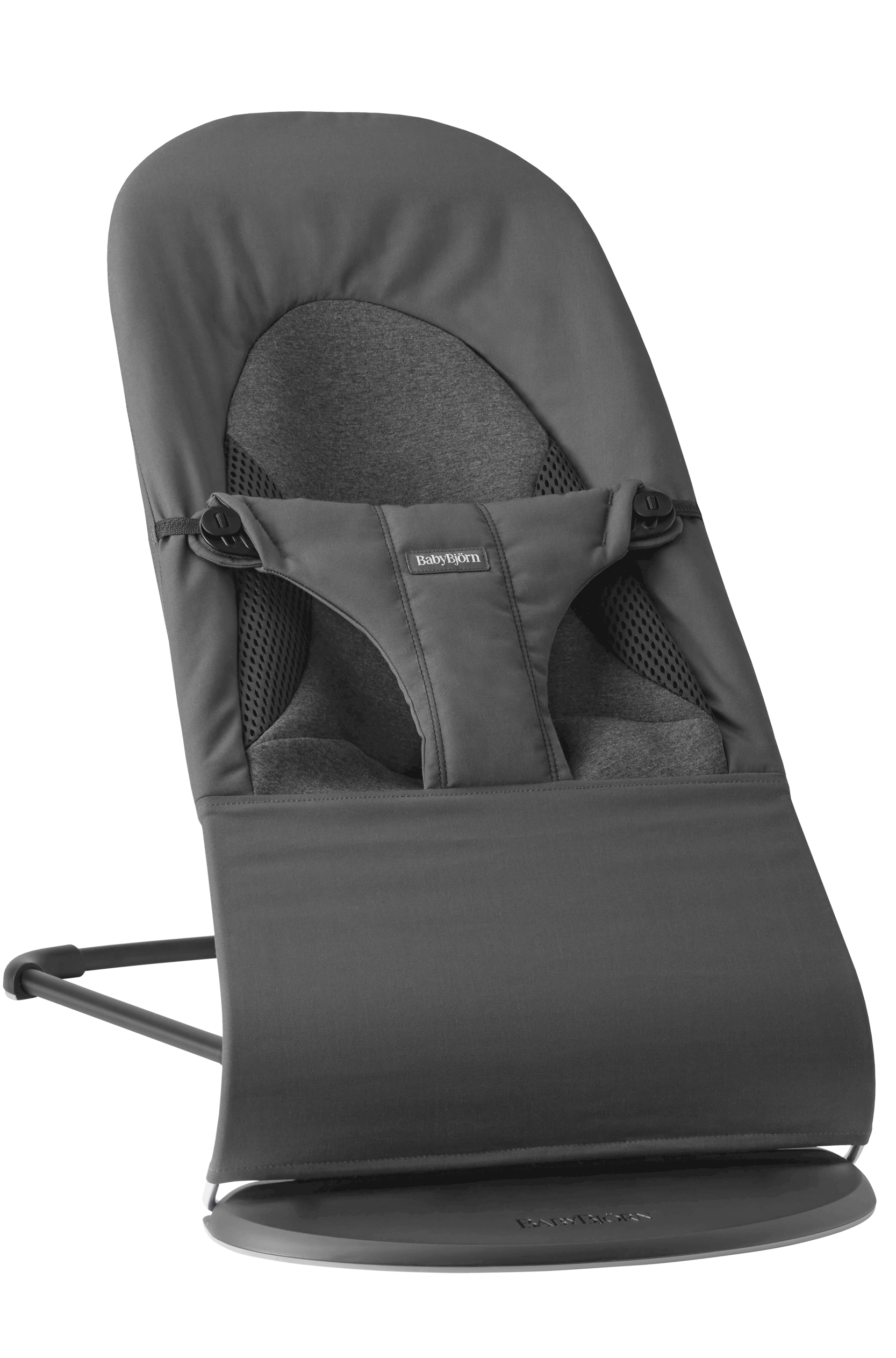 Bouncer Bliss - Woven/Jersey, Tri-Fabric, Dark grey - Babybjörn