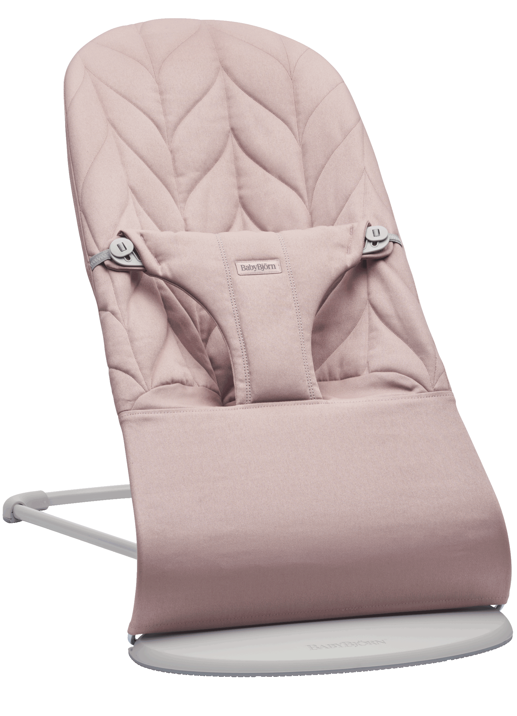 Bouncer Bliss in Dusty pink Petal quilt Woven - BabyBjörn
