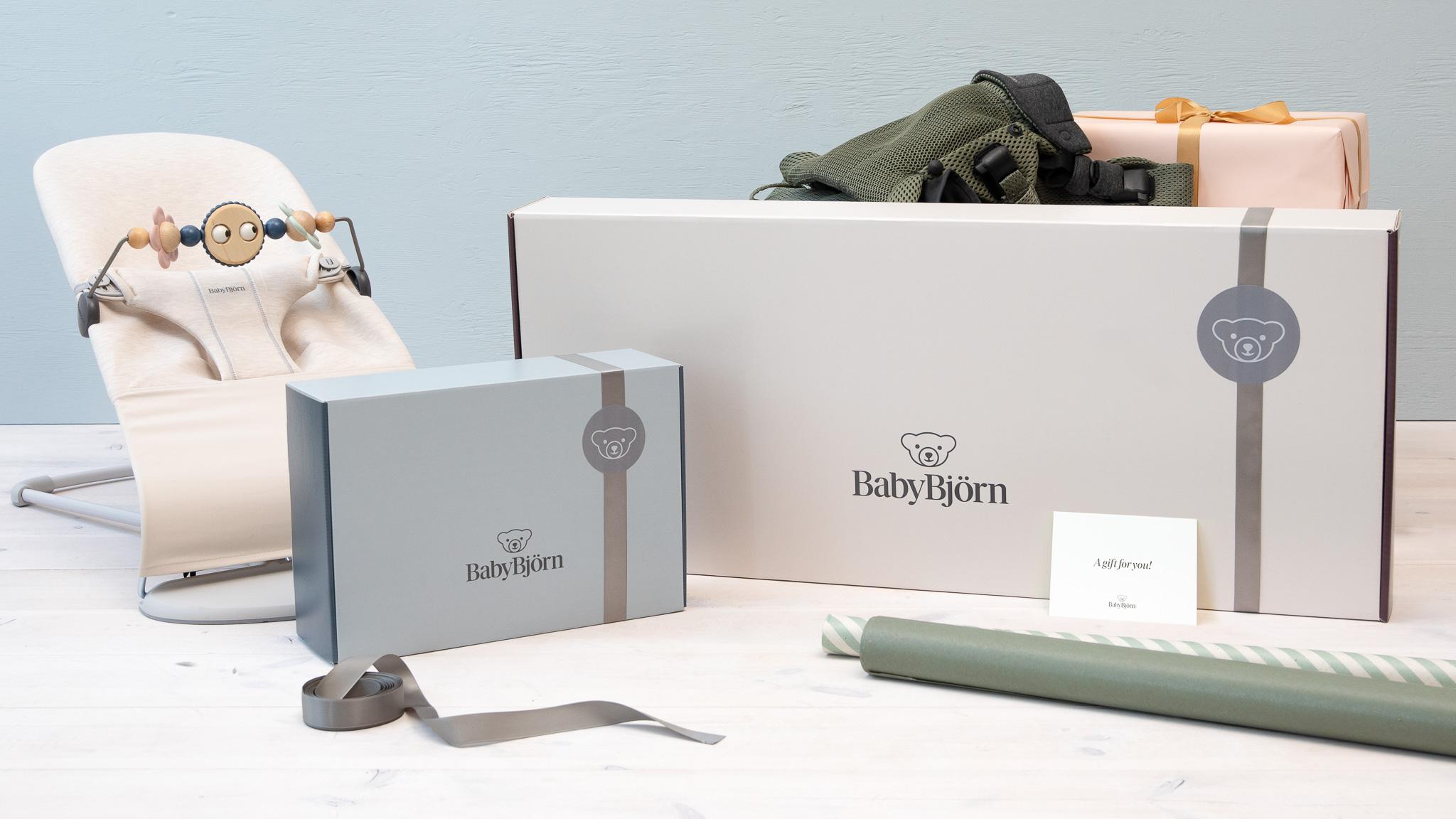 Gift wrapping with personal gift message - BabyBjörn